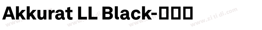 Akkurat LL Black字体转换 Akkurat LL Black字体转换